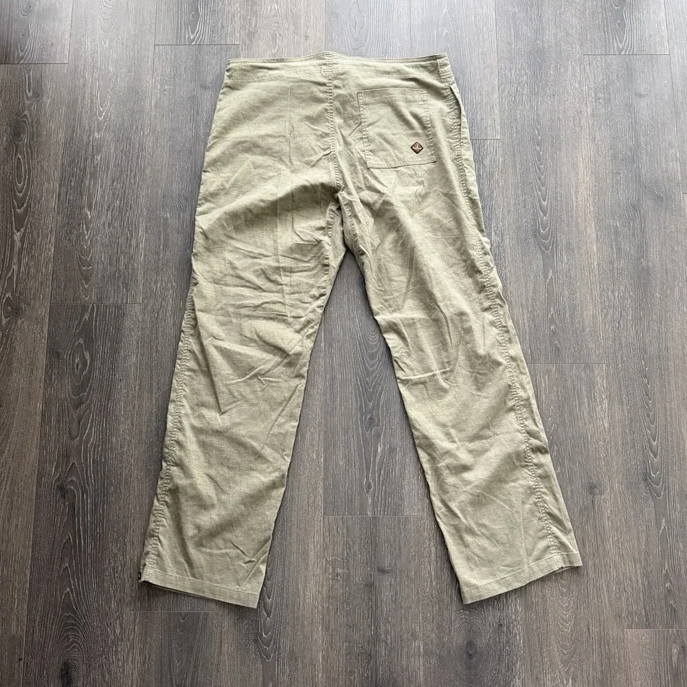 PrAna Mens Green Hemp Blend Drawstring Pants XL  Casual Lounge Gorpcore Hiking